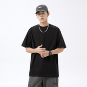 WASSUP 打底tee潮 高街半袖 HEODS280克全棉重磅基础短袖 T恤男美式