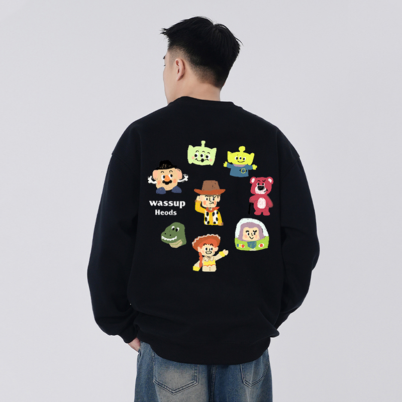 WASSUP牛仔乐园重磅加绒卫衣男款