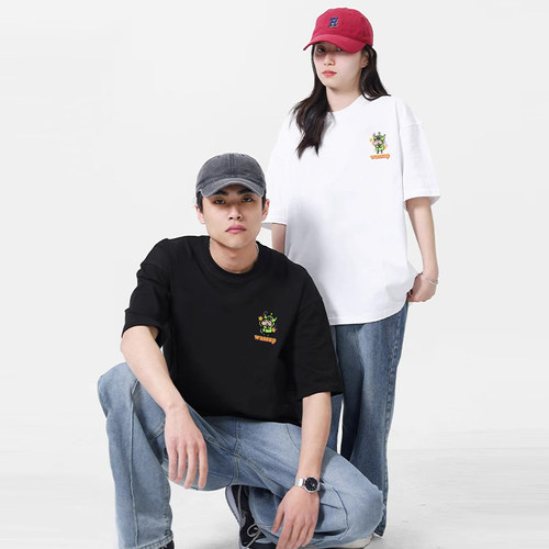 WASSUP卡通小新潮牌短袖男