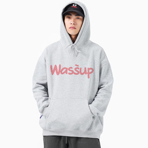 wassup潮牌卫衣男女重磅上衣