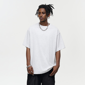 国潮牌上衣体恤衫 T恤男女夏季 HEODS重磅纯棉圆领纯色短袖 WASSUP