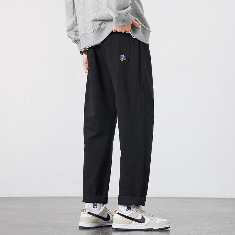 WASSUP潮牌美式工装纯棉直筒裤男