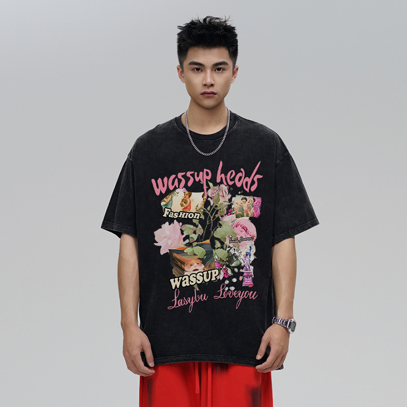 数码喷墨透气短袖男WASSUPHEODS