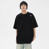 WASSUP HEODS潮牌小字母立体简约短袖 t恤男夏宽松休闲潮流tee上衣