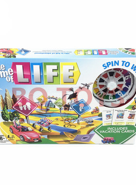 Englsih game chess 生命之旅英文版2-4人聚会人生旅途桌面游戏