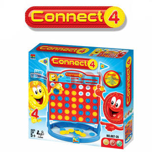 儿童桌面游戏直立五子棋四连棋 两人对弈的竞技游戏 益智亲子玩具