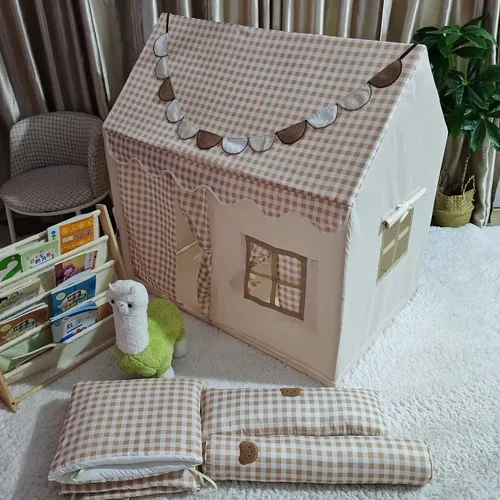 儿童帐篷室内游戏屋男女孩房子公主城堡孩子睡觉帐篷亚马逊玩具屋