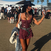 DARLINGAGA美式 辣妹两件套连衣裙女皮革束腰吊带 蕾丝抹胸蛋糕裙