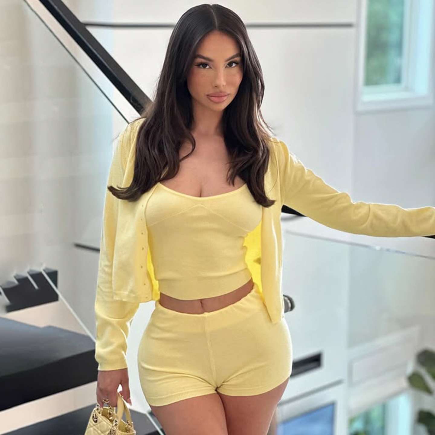 简约百搭纯色休闲运动三件套女