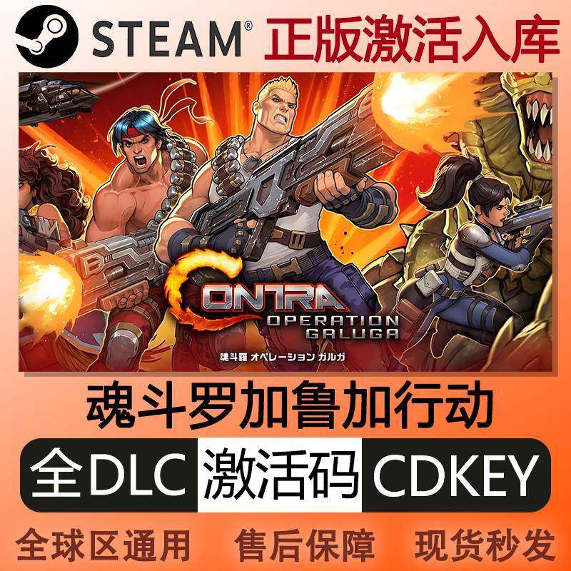 steam魂斗罗加鲁加行动激活码cdke全球区全DLC中文PC电脑游戏