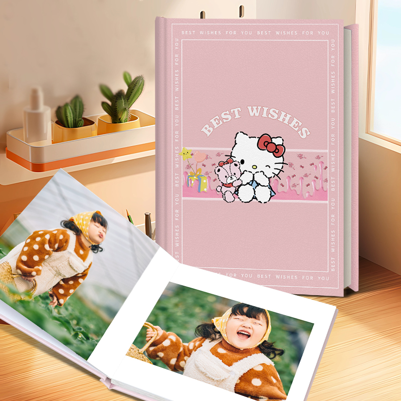 儿童成长写真皮面相册定制册制作照片书打印成相册纪念册影集制作