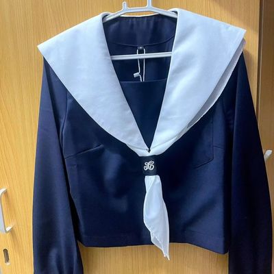 水手服特价日系JK制服基础款清仓关西襟浓绀色白领正版cos圣母襟