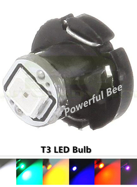 T3 T4.2  LED汽车仪表灯 白红蓝绿黄色2835SMD电源信号警示指示灯