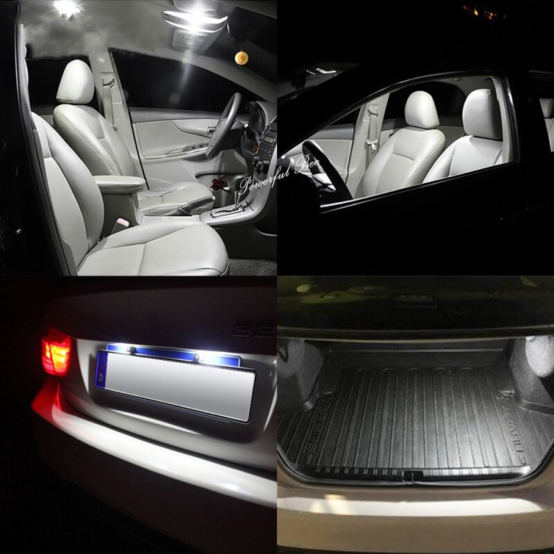 디코드 C5W 더블 팁 3W 백색광 LED 자동차 구획 독서 등 여행용 케이스 조명 번호판 조명 수정 L31-41MM 길이