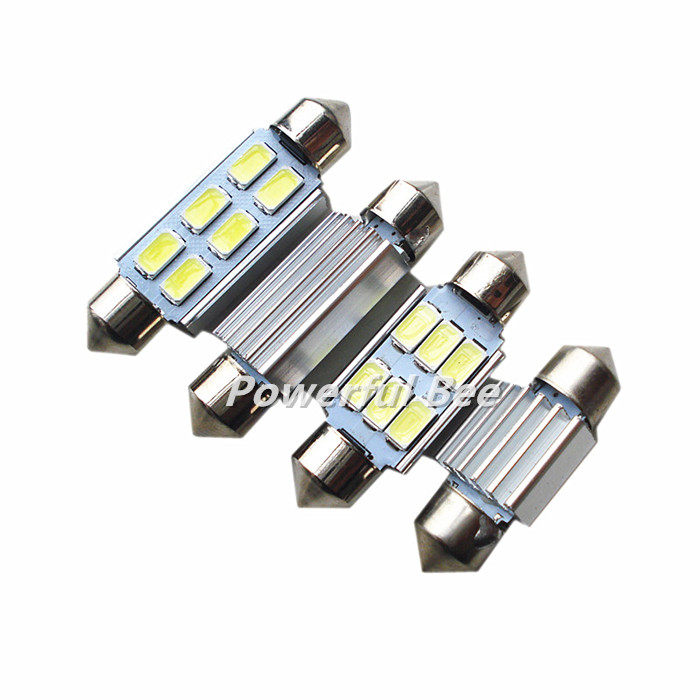 디코드 C5W 더블 팁 3W 백색광 LED 자동차 구획 독서 등 여행용 케이스 조명 번호판 조명 수정 L31-41MM 길이