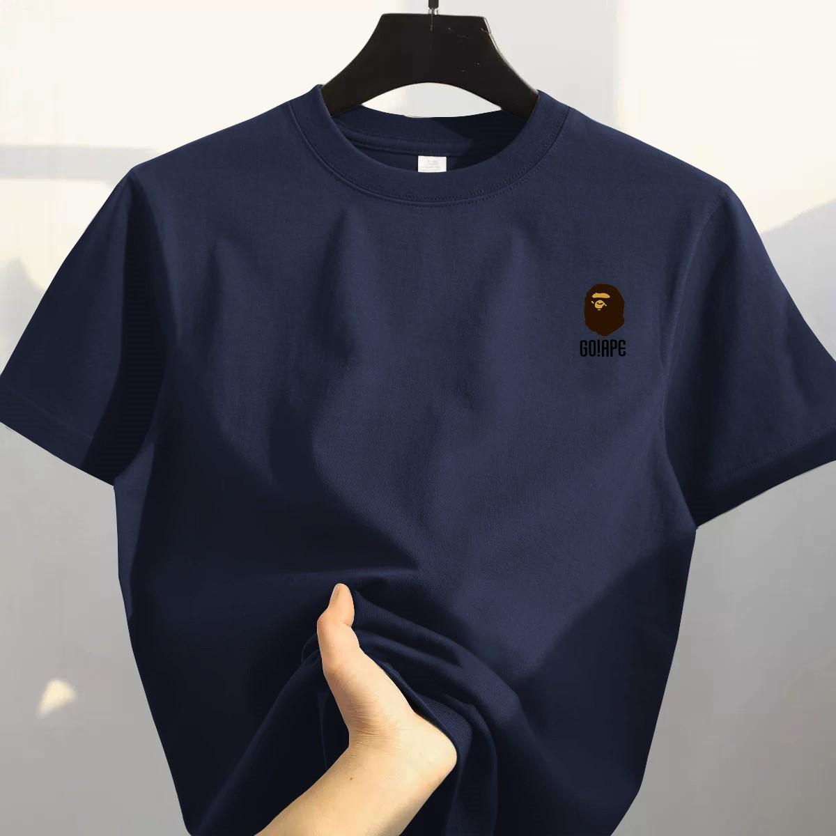 品牌折扣~外贸专柜海外撤回2025百搭纯棉印花短袖T恤时尚百搭夏季