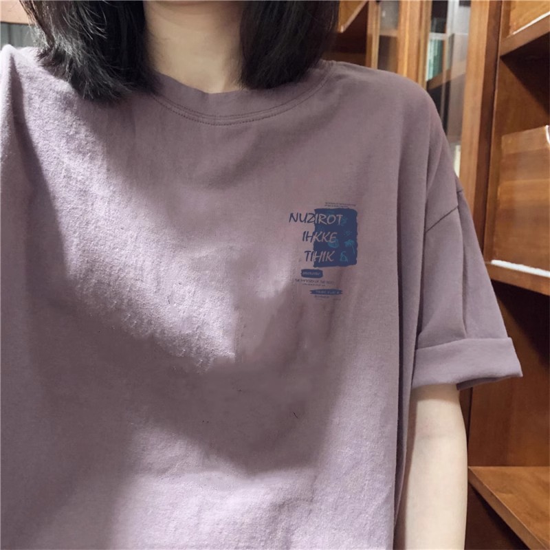 品牌折扣~外贸专柜海外撤回春夏潮流新款宽松纯棉印花短袖T恤情侣