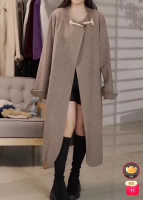 款双面毛呢女简约百搭HYB