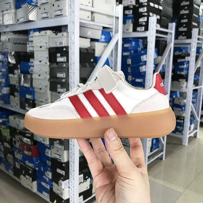 Adidas BARREDA DECODE 儿童经典复古魔术贴运动板鞋 JQ8848 8851