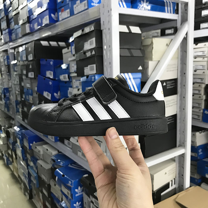 Adidas STREETTALK 儿童魔术贴运动休闲板鞋 JQ6144 8599 JS5055