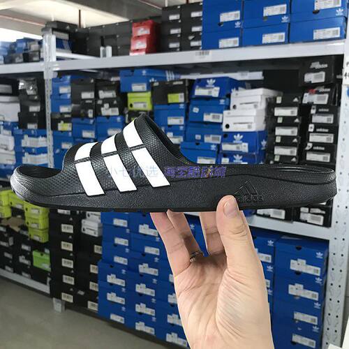 Adidas男女一字拖沙滩凉拖鞋