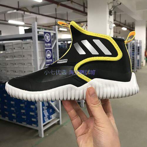 Adidas加绒保暖轻便一脚蹬运动鞋