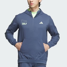 小七Adidas 男子半拉链轻薄透气连帽高尔夫运动卫衣套头衫 IN9006