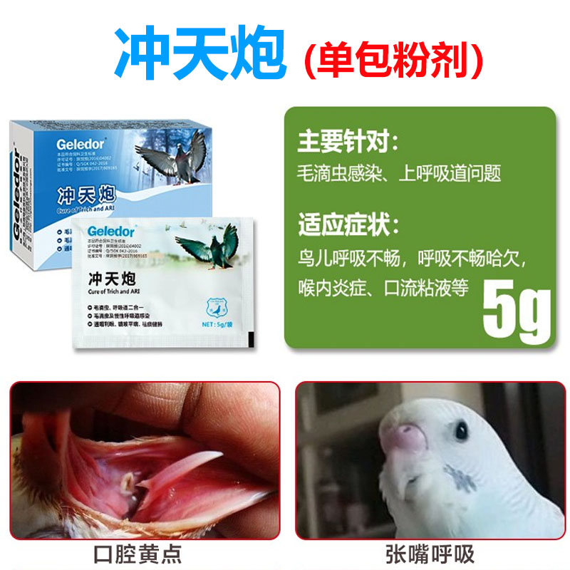冲天炮鸽子药毛滴虫呼吸道赛信