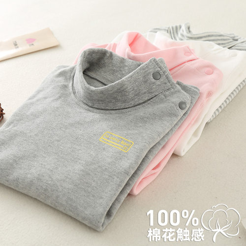 无骨磨毛儿童内衣上装纯棉