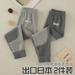 棉毛睡裤 秋冬新款 宝宝打底裤 男女童内穿纯棉护膝保暖长裤 儿童秋裤