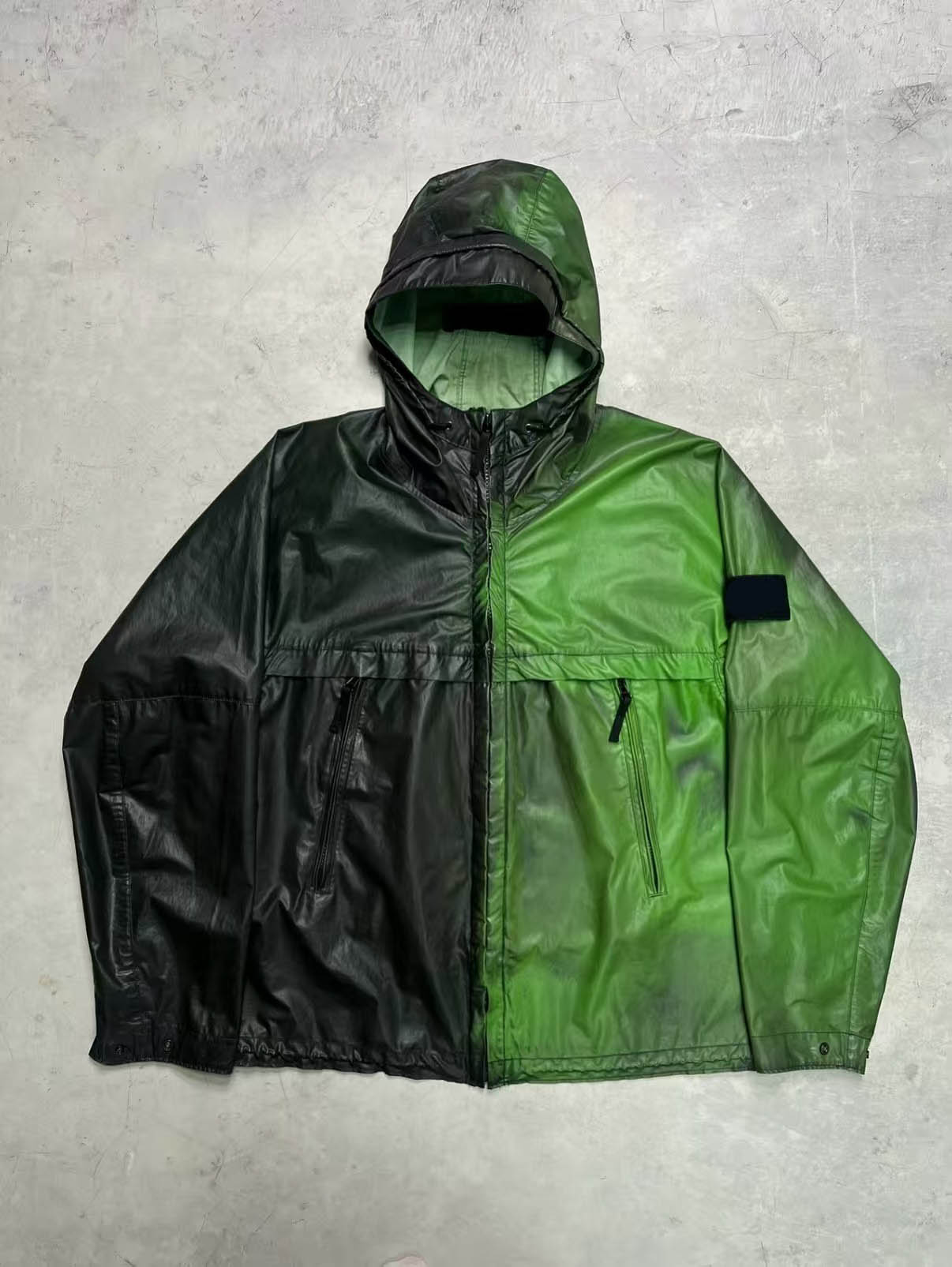 thumbnail for S brand heat-sensitive color-changing jacket with a cloak chain