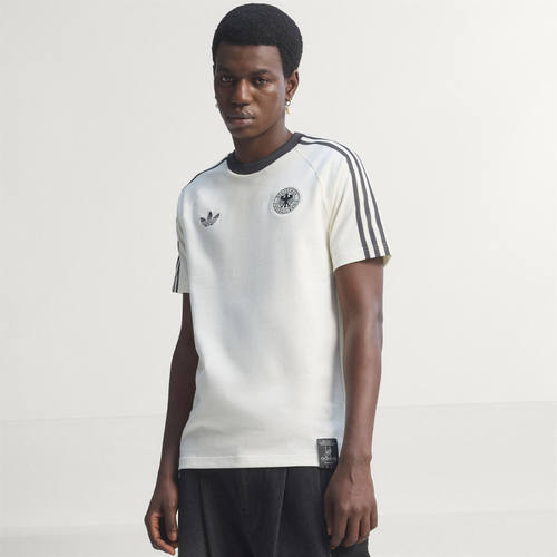 Adidas/阿迪达斯正品德国队复古足球休闲文化修身短袖T恤KG5098