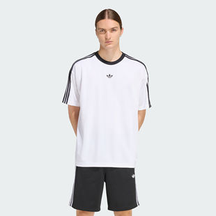 Adidas阿迪达斯三叶草男 复古休闲文化宽松短袖圆领T恤KD5829