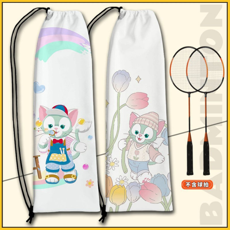 羽毛球拍收纳袋杰拉多尼大容量可爱羽毛球包包专用保护套儿童学生