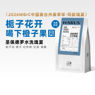 MARUS马路咖啡 浅烘 哥伦比亚圣佩德罗水洗瑰夏手冲咖啡豆比赛同款