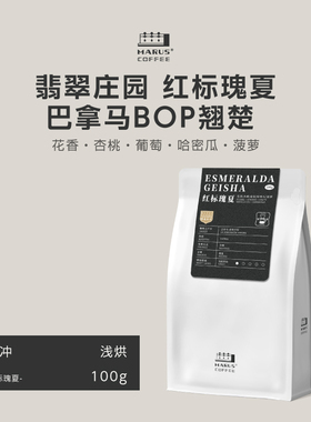 MARUS马路咖啡 红标瑰夏日晒手冲咖啡豆 巴拿马翡翠庄园25新产季
