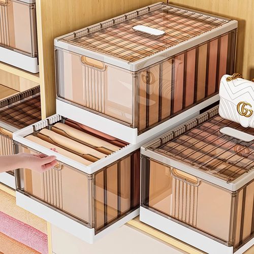 星优衣裤分格收纳箱整理师专用