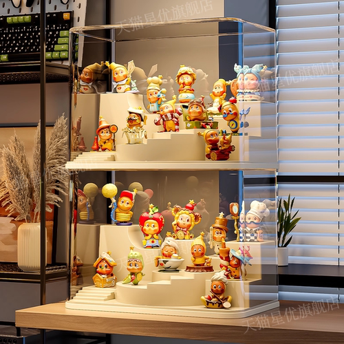 新款盲盒收纳展示架创意法式造景