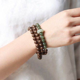 肺养】古法合香珠手串非遗手作木樨半山半水古法双圈手链女
