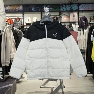 李宁羽绒服2025冬季 韦德系列男子防泼水鹅绒短羽绒服AYMV065 新品