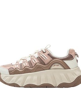 李宁曲奇鞋疯狂动物城联名老爹鞋女鞋2025冬季新款休闲鞋AGCV254