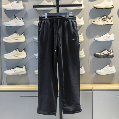 李宁运动长裤男子2026春季新款反伍BADFIVE直筒宽松卫裤AKLW019