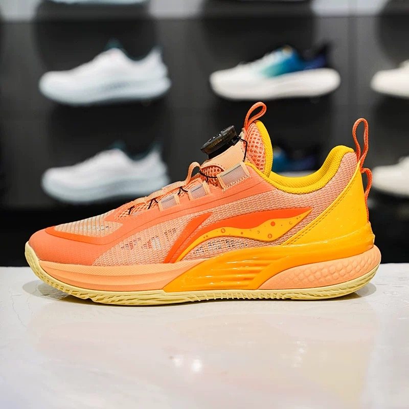 李宁男女童运动鞋2025夏季新款回弹透气舒适低帮篮球鞋YKBV024