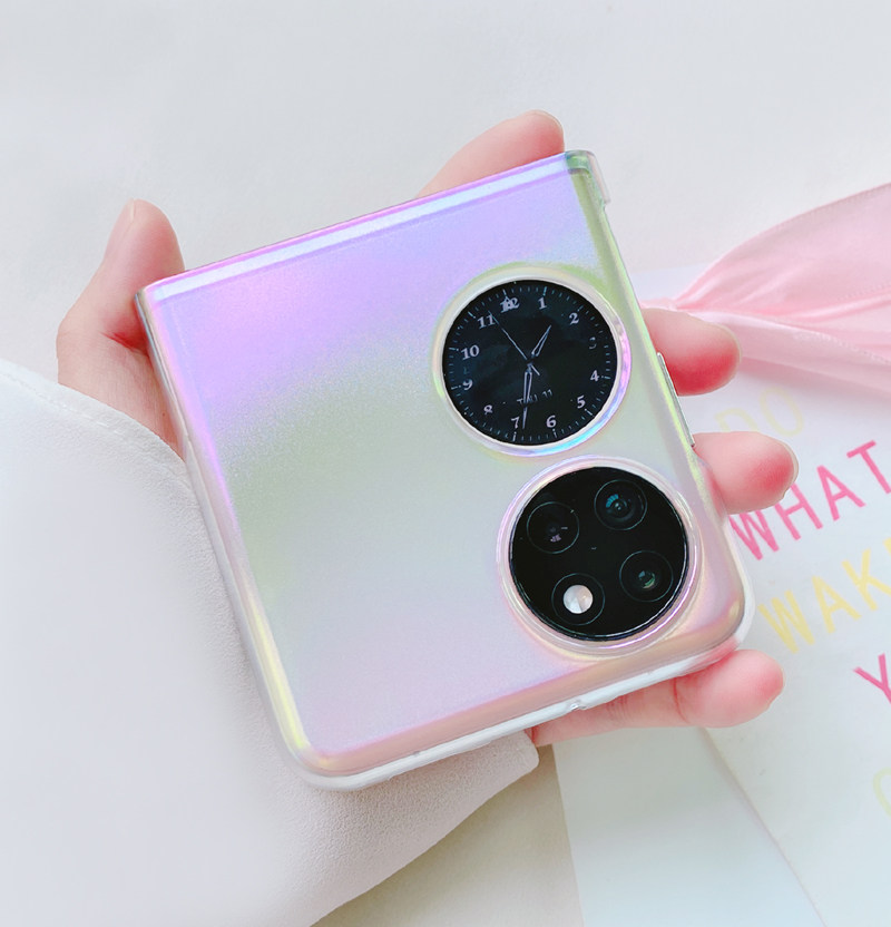 适用华为pocket2手机壳奢华镭射