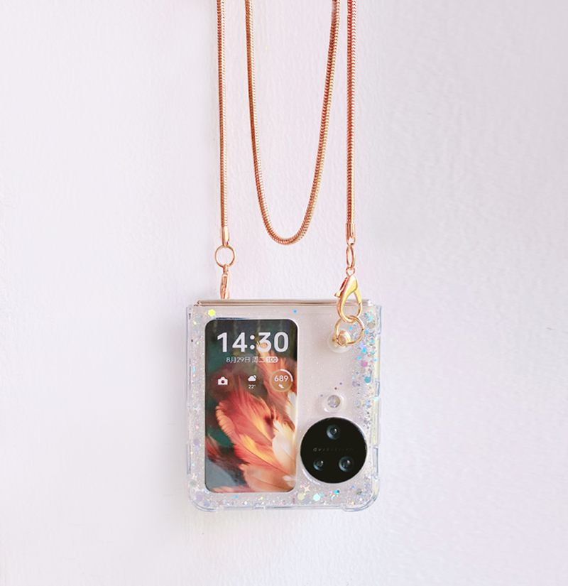 适用OPPON3Flip手机壳长背链女