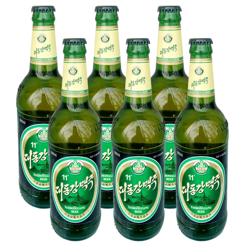朝鲜大同江啤酒金2号1号4.5度特产原装进口6瓶/12瓶丹东旅游平壤