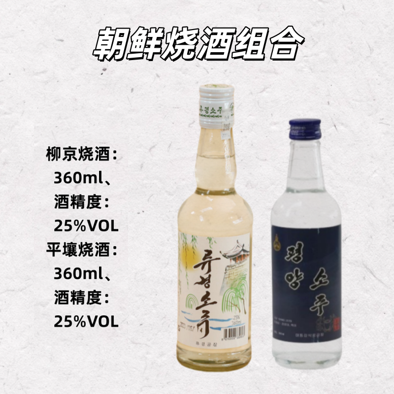 平壤烧酒朝鲜原装进口非清酒果味酒女生丹东旅游特产纪念开城柳京