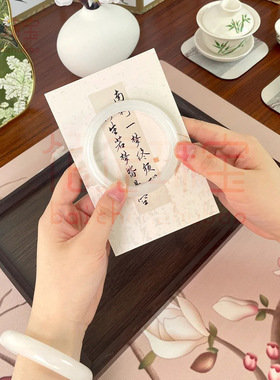 金丝白新疆和田白玉手镯羊脂白玉圆条手镯手镯玉器