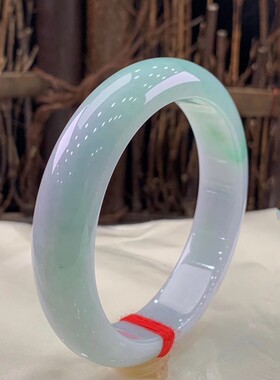 翡翠玉手镯冰糯种阳绿糯种浅绿正圈玉镯原石圆镯子玉石天然玉