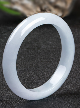 亚马逊货源翡翠手镯女玉手镯缅甸白色水润镯子玉石玉镯子送礼礼物